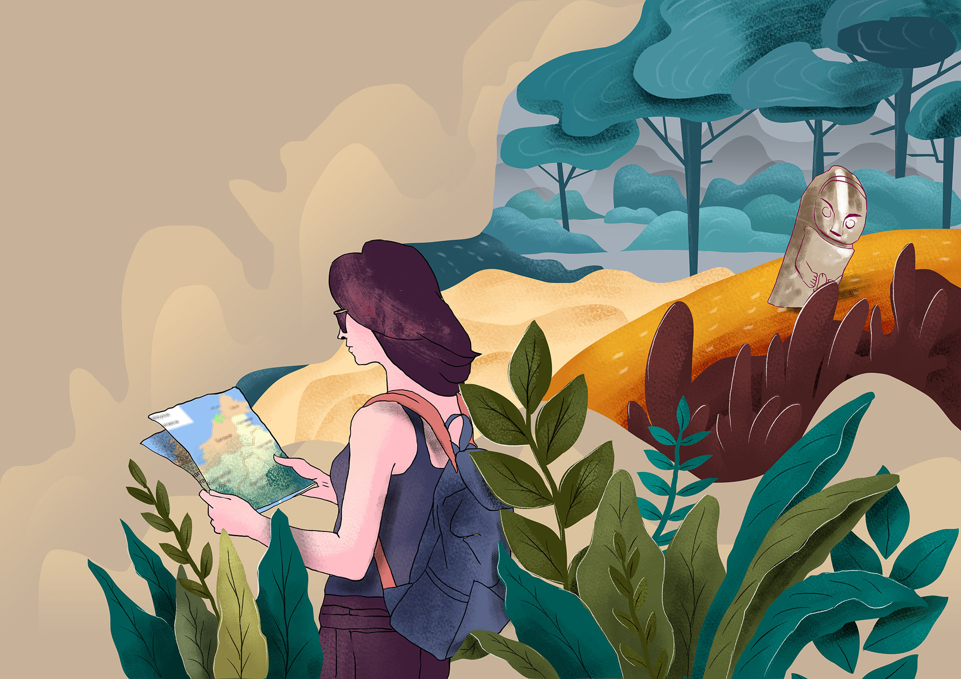 ilustrasi petualangan inspiratif